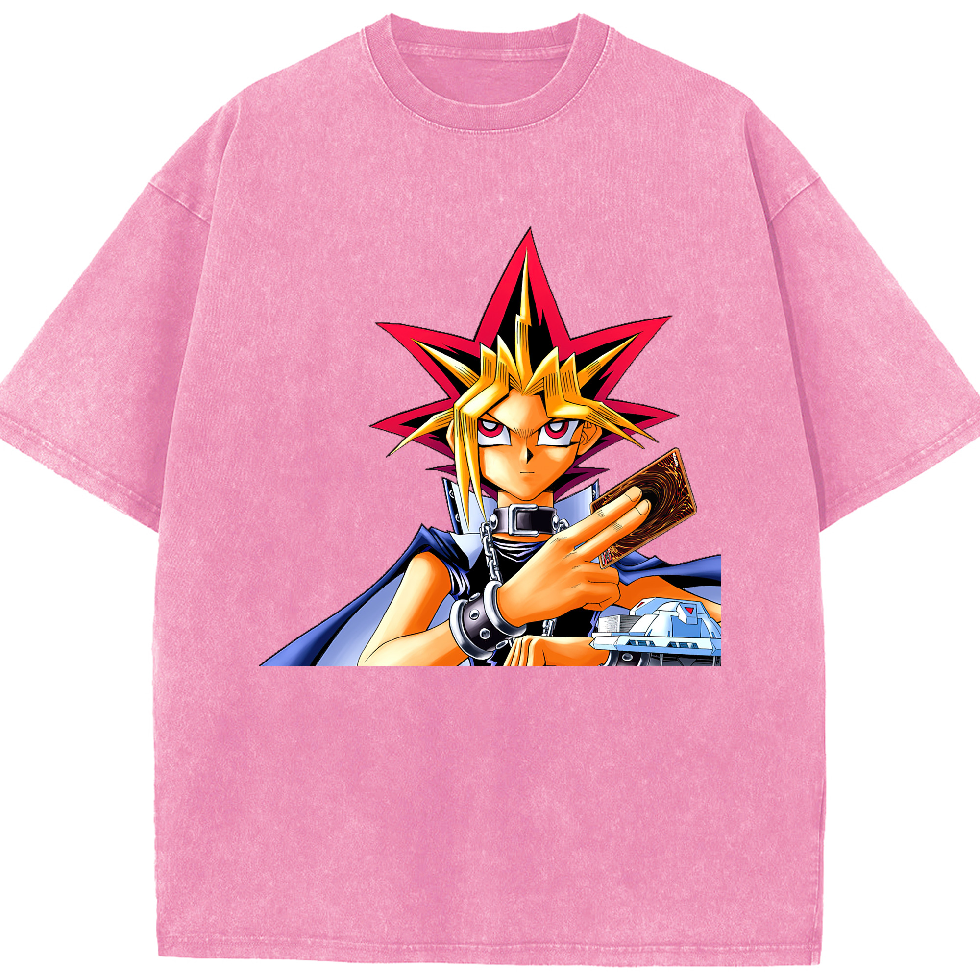 （画像用） 遊☆戯☆王 Yu-Gi-Oh! 綿100% ヴィンテージ風 半袖Tシャツ（フロントプリント）